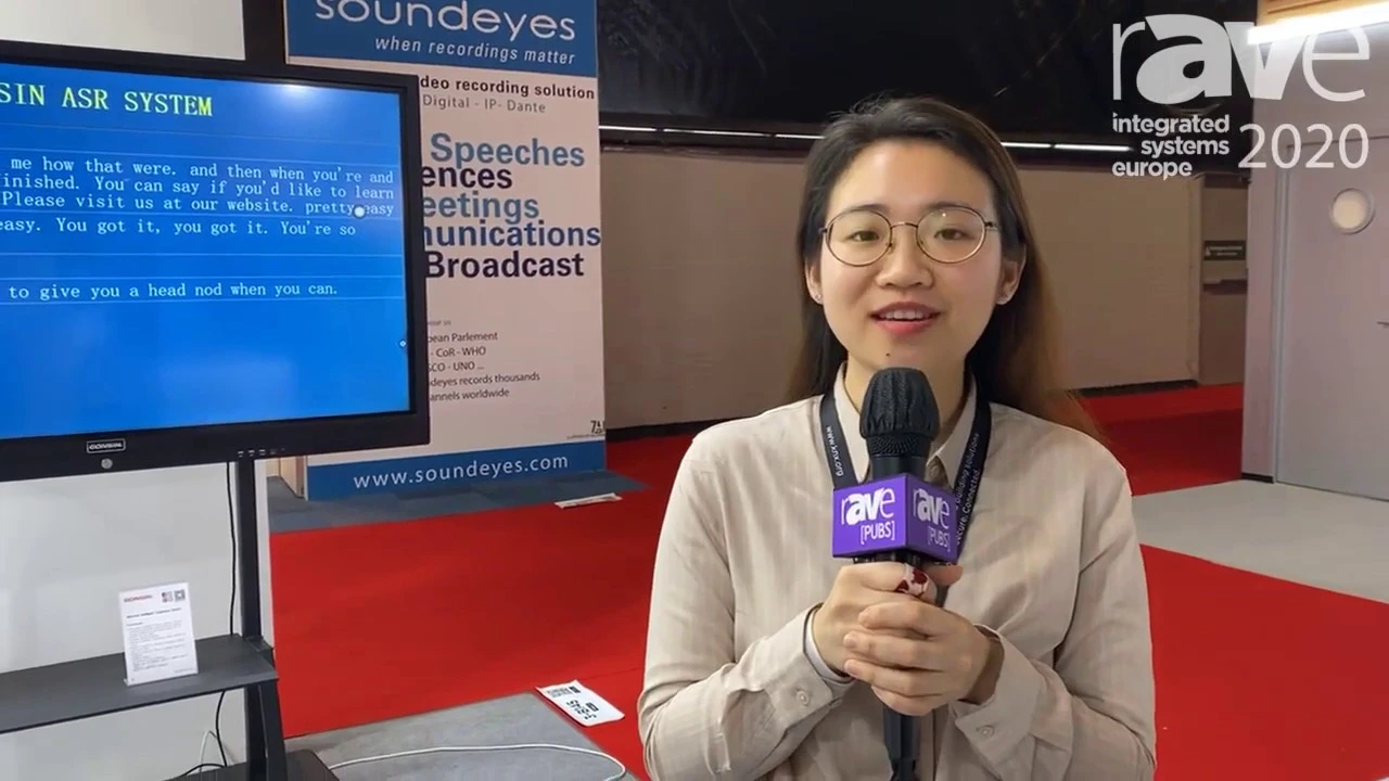 ISE 2020:Gonsin Демонстрация своей настольной безбумажной конференц-системы с системой ASR
