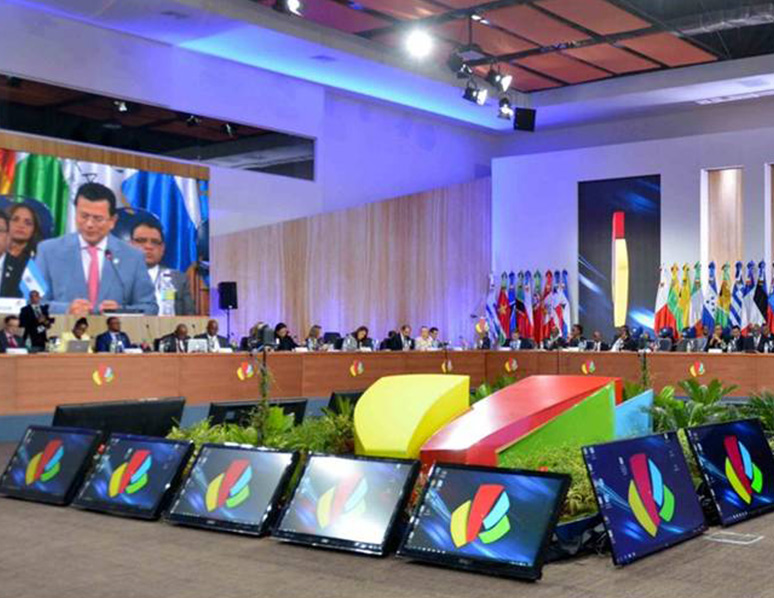Аудио-и видеосистема конференции Gonsin на саммите CELAC-EU