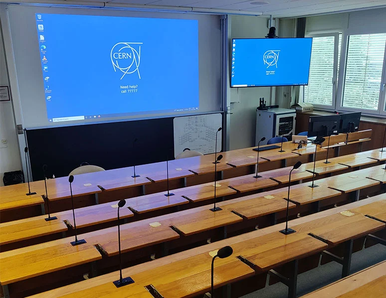 GONSIN Flush-Монтаж резервной конференц-системы для конференц-залов CERN
